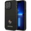 Guess GUHCP13LPS4MK iPhone 13 Pro / 13 6,1" Fekete Saffiano 4G Kis Fém Logós Keménytok (3666339047948)