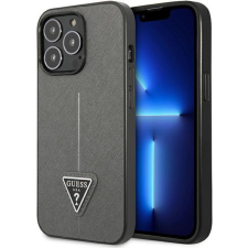 Guess GUHCP13LPSATLG Apple iPhone 13 Pro silver hardcase Saffiano Triangle Logo telefontok tok és táska