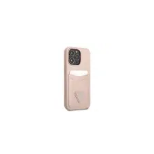 Guess GUHCP13LPSATPP iPhone 13 Pro / 13 6.1 "rózsaszín keménytok SaffianoTriangle Logo tok és táska