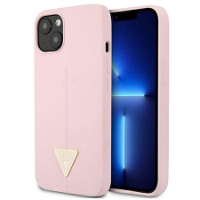 Guess GUHCP13MSLTGU iPhone 13 6,1" lila szilikon háromszög logós keménytok tok és táska