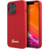 Guess GUHCP13XLSLMGRE iPhone 13 Pro Max 6.7" Piros/Burgundi Keménytok Szilikon Vintage Arany Logó (GUE002921)