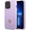 Guess GUHCP13XPS4MU iPhone 13 Pro Max 6,7" Lila Saffiano 4G Kis Fém Logós Keménytok (GUE2334)