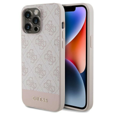 Guess GUHCP14LG4GLPI iPhone 14 Pro 6,1" rózsaszín keménytok 4G Stripe kollekció tok és táska