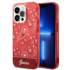Guess GUHCP14LHGBNHR iPhone 14 Pro 6,1" piros Bandana Paisley keménytok tok és táska