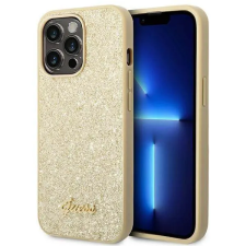 Guess GUHCP14LHGGSHD iPhone 14 Pro 6,1" arany Glitter Script keménytok tok és táska