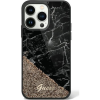 Guess GUHCP14LLCSGSGSGK iPhone 14 Pro 6.1" Fekete/Arany Keménytok Folyékony Glitter Marble (GUE2453)