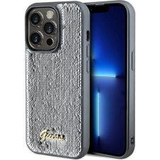 Guess GUHCP14LPSFDGSS iPhone 14 Pro 6.1" Ezüst Keménytok Sequin Script Metal (GUE003158) tok és táska