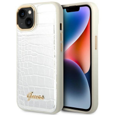 Guess GUHCP14MHGCRHS iPhone 14 Plus 6,7&quot; ezüst Croco Collection keménytok tok és táska