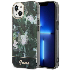 Guess GUHCP14MHGGJGHA iPhone 14 Plus 6,7&quot; zöld Jungle Collection keménytok tok és táska