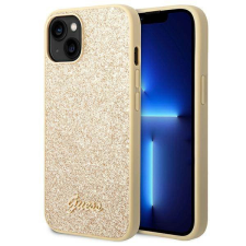 Guess GUHCP14MHGGSHD iPhone 14 Plus 6,7" arany Glitter Script keménytok tok és táska