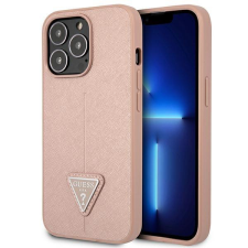 Guess GUHCP14XPSATLP iPhone 14 Pro Max 6,7 "rózsaszín keménytok SaffianoTriangle Logó tok és táska