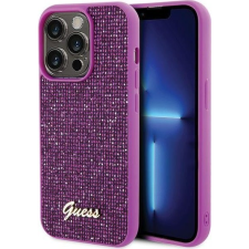 Guess GUHCP15LPMSDGSF iPhone 15 Pro 6.1" Fukszia Keménytok Disco Metal Scrip (GUE003086) tok és táska