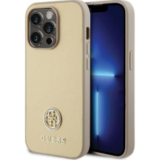 Guess GUHCP15LPS4DGPD Strass Metal Logo Tok iPhone 15 Pro - Arany (GUE003322) tok és táska