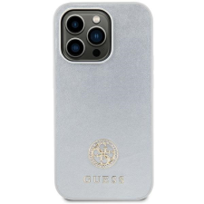 Guess GUHCP15MPS4DGPS iPhone 15 Plus 6.7" ezüst keménytok Strass fém logó tok és táska