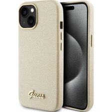 Guess GUHCP15SPGMCSD Glitter Glossy Script Tok iPhone 13 / 14 / 15 - Arany (GUE003303) tok és táska