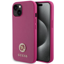 Guess GUHCP15SPS4DGPP Strass Metal Logo tok iPhone 13 / 14 / 15 - rózsaszín tok és táska
