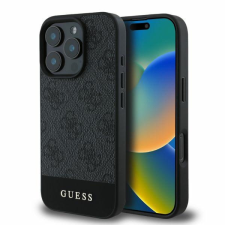 Guess GUHCP16LG4GLGR 4G Bottom Stripe keménytok iPhone 16 Pro - szürke tok és táska