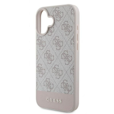 Guess GUHCP16MG4GLPI 4G PU Bottom Stripe tok iPhone 16 Plus - rózsaszín tok és táska