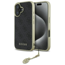Guess GUHCP16SGF4GGR 4G Charms Collection keménytok iPhone 16 - fekete tok és táska