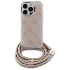 Guess GUHCP16SHC4SEP Crossbody Cord 4G Print keménytok iPhone 16 - rózsaszín tok és táska