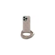 Guess GUHCP16SHC4SEP Crossbody Cord 4G Print keménytok iPhone 16 - rózsaszín tok és táska