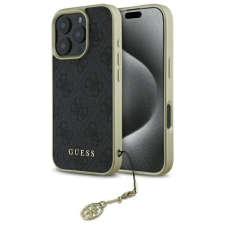 Guess GUHCP16XGF4GGR 4G Charms Collection keménytok iPhone 16 Pro Max - fekete tok és táska