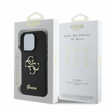 Guess GUHCP16XHG4SGK Fixed Glitter Big 4G tok iPhone 16 Pro Max - fekete tok és táska