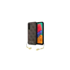 Guess GUHCS23FEGF4GBR S23 FE S711 barna keménytok 4G Charms kollekció tok és táska