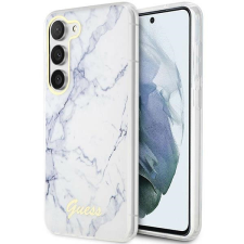 Guess GUHCS23SPCUMAH Samsung Galaxy S23 S911 fehér keménytok Márvány tok és táska