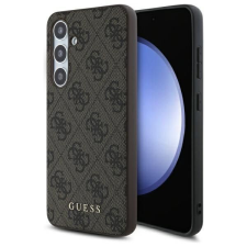 Guess GUHCS24FEG4GFBR 4G Metal Gold Logo keménytok Samsung Galaxy S24 FE - barna tok és táska