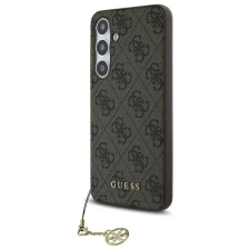 Guess GUHCS24FEGF4GBR 4G Charms Collection keménytok Samsung Galaxy S24 FE - barna tok és táska