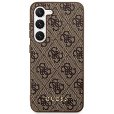 Guess GUHCS24MG4GFBR S24+ S926 barna keménytok 4G fém arany logó tok és táska