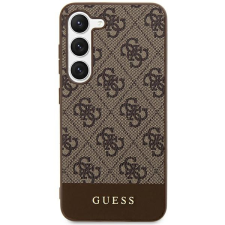 Guess GUHCS24MG4GLBR S24+ S926 barna keménytok 4G Stripe kollekció tok és táska