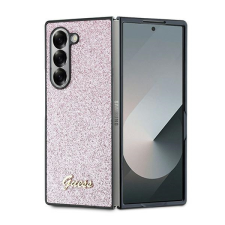Guess GUHCZFD6HGGSHP 4G Glitter Script keménytok Samsung Galaxy Z Fold6 F956 - rózsaszín tok és táska