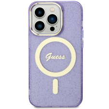 Guess GUHMN61HCMCGU iPhone 11 / Xr 6.1" lila keménytok Glitter Gold MagSafe tok és táska
