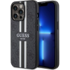 Guess GUHMP13LP4RPSK iPhone 13 Pro / 13 6,1" Fekete Keménytok 4G Nyomtatott Csíkos Magsafe Tok 4G (GUE2546)