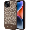 Guess GUHMP14MHGCFSEW iPhone 14 Plus / 15 Plus 6.7" Barna Keménytok Gcube Stripe Magsafe (GUE2559)