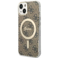 Guess GUHMP14SH4STW iPhone 14 6.1" barna keménytok 4G MagSafe tok és táska