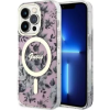 Guess GUHMP14XHCFWSP IPhone 14 Pro Max 6,7" Rózsaszín/rózsaszín Keménytok, Flower MagSafe (GUE002731)