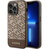 Guess GUHMP14XHGCFSEW iPhone 14 Pro Max 6.7" Barna Keménytok Gcube Stripes Magsafe (GUE2570)