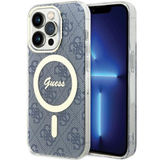 Guess GUHMP15LH4STB iPhone 15 Pro 6.1" kék keménytok IML 4G MagSafe tok és táska