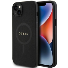 Guess GUHMP15MPSAHMCK iPhone 15 Plus 6.7" fekete keménytok Saffiano MagSafe tok és táska