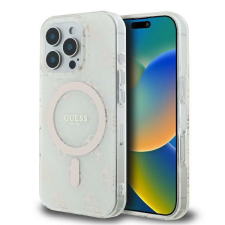 Guess GUHMP16LH4DTEH IML 4G Background MagSafe keménytok iPhone 16 Pro - fehér tok és táska