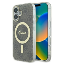 Guess GUHMP16MH4STW iPhone 16 Plus 6.7" barna keménytok IML 4G MagSafe tok és táska