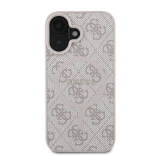 Guess GUHMP16SG4GFRP 4G Ring Classic Logo MagSafe-kompatibilis tok iPhone 16 - rózsaszín tok és táska