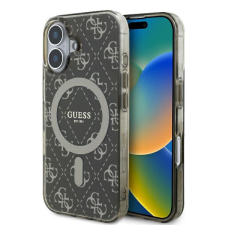 Guess GUHMP16SH4DTEW IML 4G Background MagSafe keménytok iPhone 16 - barna tok és táska