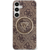 Guess GUHMS25LHG4PRTGW IML Metal Glitter Circle Triangle MagSafe- Kompatibilis Tok Samsung Galaxy S25 Ultra - Barna (GUHMS25LHG4PRTGW)