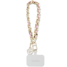 Guess GUOUCHSAMC4P Univerzális csuklópánt rózsaszín szafiano lánc 4G charm tok tok és táska