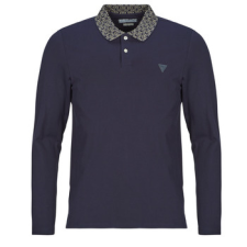 Guess Hosszú ujjú galléros pólók STU LS POLO Tengerész EU L férfi póló