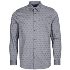 Guess Hosszú ujjú ingek 4G JACQUARD SHIRT Szürke EU M